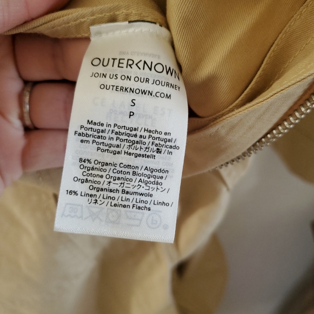 Outerknown Station Jumpsuit Coveralls organic cotton Womens S Sand Cotton $178 - Picture 8 of 15
